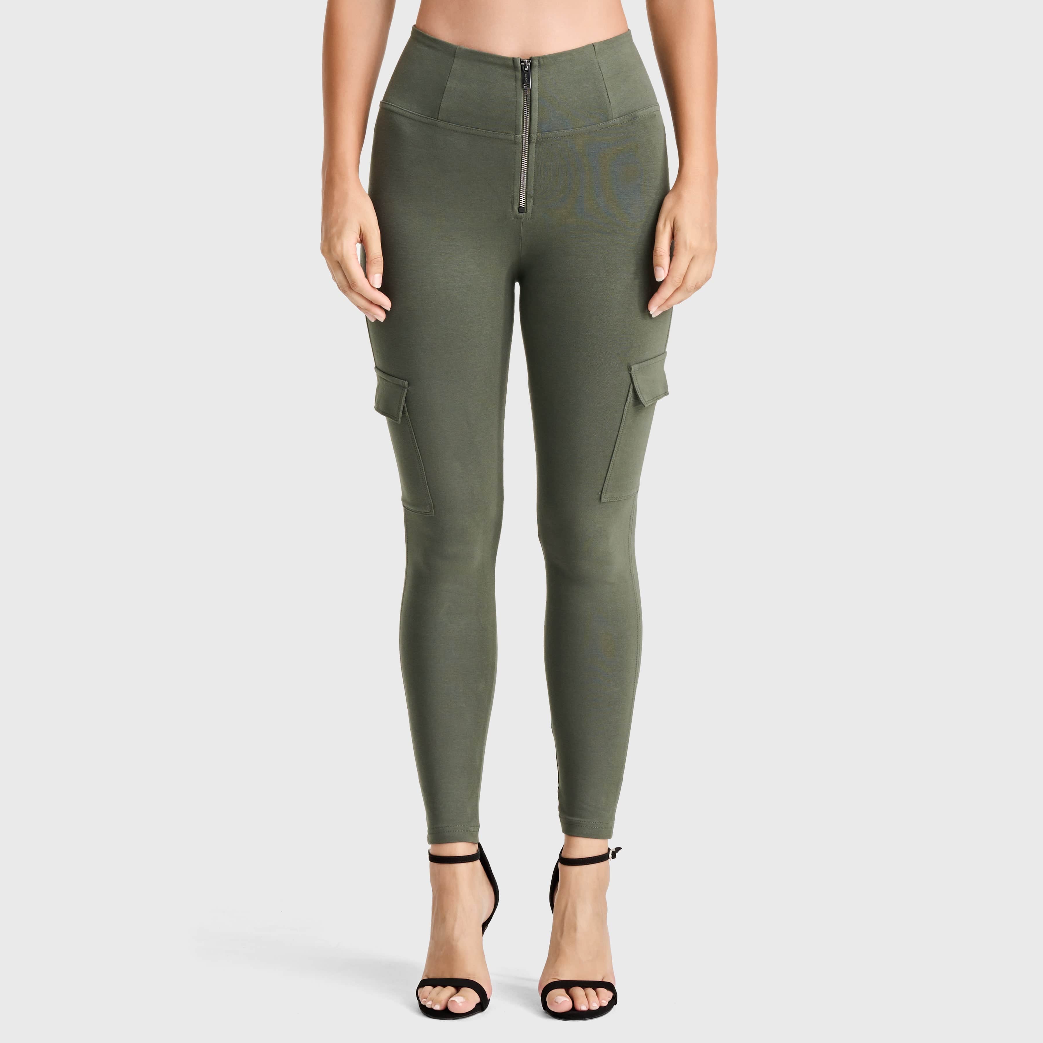WR.UP® Cargo Fashion - High Waisted - Petite Length - Military Green 3