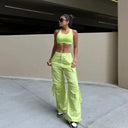 Cargo Pants - High Waisted - Full Length