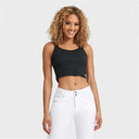 Cotton Ribbed Cami - Black