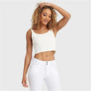 Cotton Ribbed Cami - White