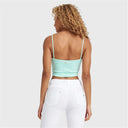 Cotton Ribbed Crop - Aqua