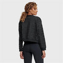Cropped Sweater Shiny FREDDY Lettering - Black