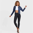 Denim Jacket - Dark Blue + Yellow Stitching
