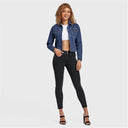 Denim Jacket - Dark Blue + Yellow Stitching