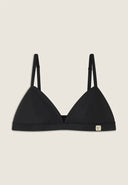 Faux Leather Bralette - Black