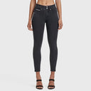 N.O.W® Denim - High Waisted - Petite Length - Black + Black Stitching