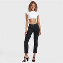 N.O.W® Denim - High Waisted - Kick Flare - Black + Black Stitching