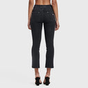 N.O.W® Denim - High Waisted - Kick Flare - Black + Black Stitching