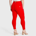 WRUP Curvy Fashion - High Waisted - Petite Length - Red