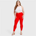 WRUP Curvy Fashion - High Waisted - Petite Length - Red