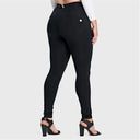 WRUP Curvy Fashion - High Waisted - Full Length - Black
