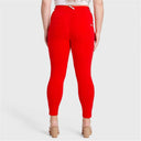 WRUP Curvy Fashion - High Waisted - Full Length - Red