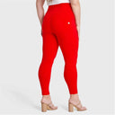 WRUP Curvy Fashion - Zip High Waisted - Petite Length - Red