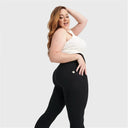 WRUP Curvy Fashion - Zip High Waisted - Full Length - Black