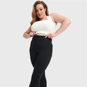 WRUP Curvy Fashion - Zip High Waisted - Full Length - Black