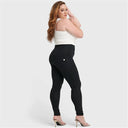 WRUP Curvy Fashion - Zip High Waisted - Full Length - Black