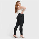 WRUP Curvy Fashion - Zip High Waisted - Full Length - Black