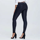 WRUP Denim - Mid Rise - Full Length - Black + Black Stitching