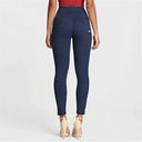 WRUP Fashion - High Waisted - Petite Length - Navy Blue