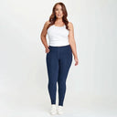 WRUP Fashion - High Waisted - Full Length - Navy Blue
