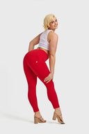 WRUP Fashion - High Waisted - Full Length - Red
