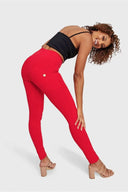 WRUP Fashion - High Waisted - Full Length - Red