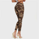 WRUP Fashion - Mid Rise - Petite Length - Brown Camo