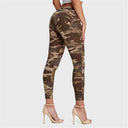WRUP Fashion - Mid Rise - Petite Length - Brown Camo