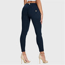 WRUP Fashion - Mid Rise - Petite Length - Navy Blue