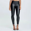 WRUP Faux Leather - High Waisted - Petite Length - Black