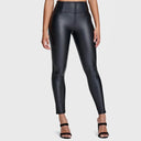 WRUP Faux Leather - High Waisted - Full Length - Black