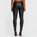 WRUP Faux Leather - Mid Rise - Full Length - Black
