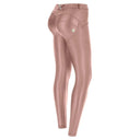 WRUP Faux Leather - Mid Rise - Full Length - Mocha