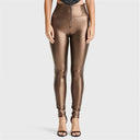 WRUP Faux Leather - Super High Waisted - Full Length - Bronze