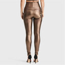 WRUP Faux Leather - Super High Waisted - Full Length - Bronze