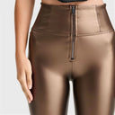 WRUP Faux Leather - Super High Waisted - Full Length - Bronze