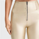 WRUP Faux Leather - Super High Waisted - Full Length - Gold