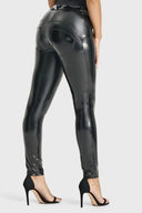 WRUP Latex - Mid Rise - Full Length - Black