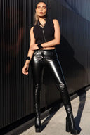 WRUP Latex - Mid Rise - Full Length - Black