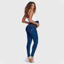 WRUP Maternity Denim - Full Length - Dark Blue + Yellow Stitching