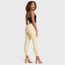 WRUP SNUG Distressed Jeans - High Waisted - Petite Length - Beige