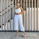 WRUP SNUG Jeans - High Waisted - Cropped - White