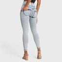 WRUP SNUG Jeans - High Waisted - Full Length - Acid Wash