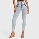 WRUP SNUG Jeans - High Waisted - Full Length - Acid Wash
