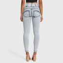 WRUP SNUG Jeans - High Waisted - Full Length - Acid Wash