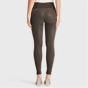 WRUP Velvet Leather - High Waisted - Full Length - Chocolate