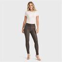 WRUP Velvet Leather - High Waisted - Full Length - Chocolate