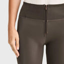 WRUP Velvet Leather - High Waisted - Full Length - Chocolate