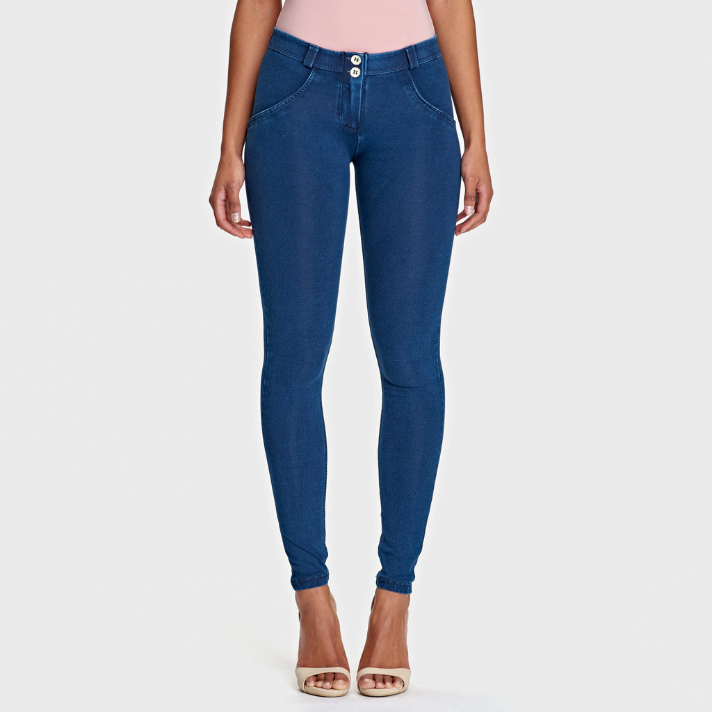 Freddy WR.UP Dark Blue Jeans Length Full rise, + Blue Stitching, mid