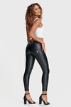 WR.UP® Faux Leather - Mid Rise - Petite Length - Black 3